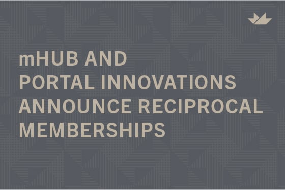 Portal Innovations + mHUB partnership_560x373