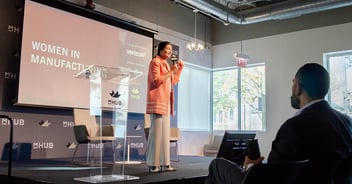 mHUB Women in Manufacturing, Engineering, and HardTech featuring guest speaker with Verizon, Aparna Khurjekar.